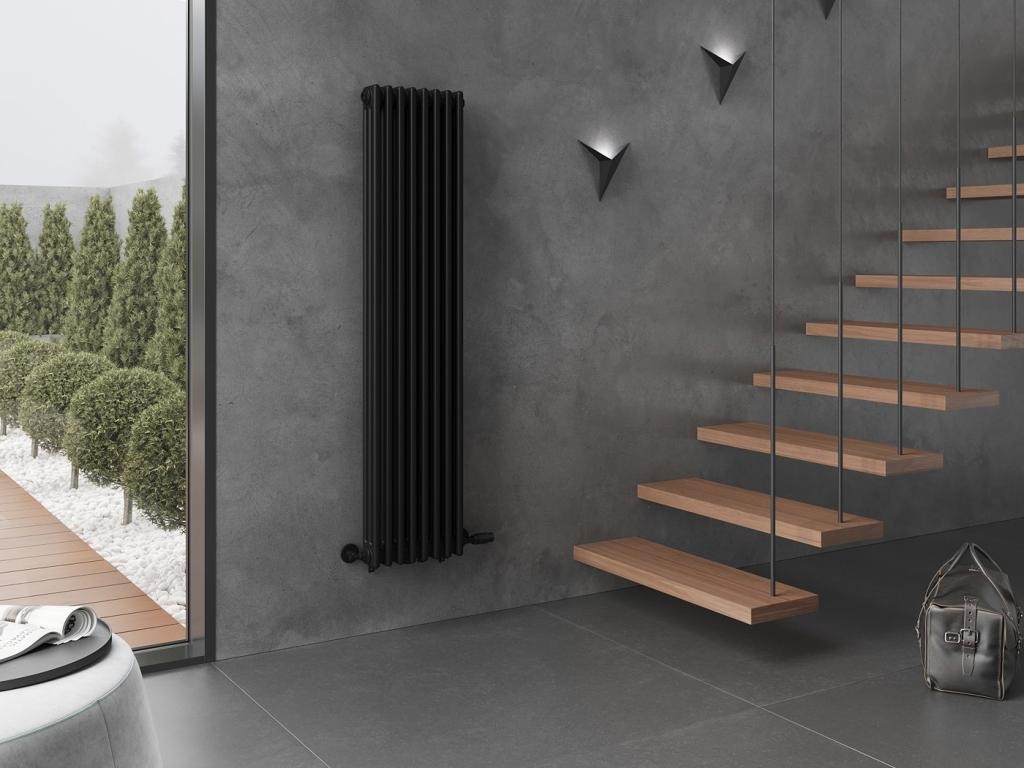 MEXEN – Denver otopný žebřík/radiátor 1600 x 378 mm, 1487 W, černý W215-1600-378-00-70