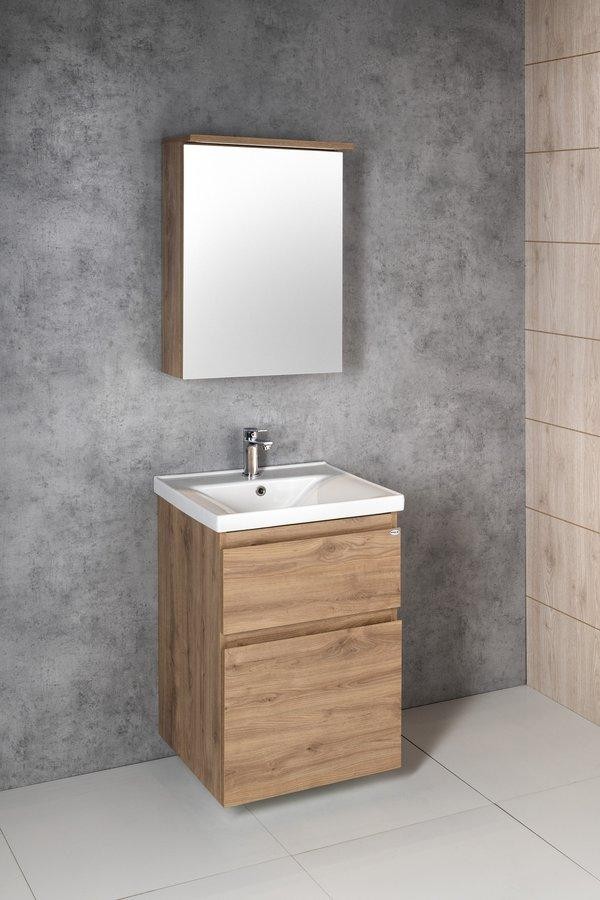 AQUALINE – ALTAIR umyvadlová skříňka 52×72,5x45cm, dub emporio AI355