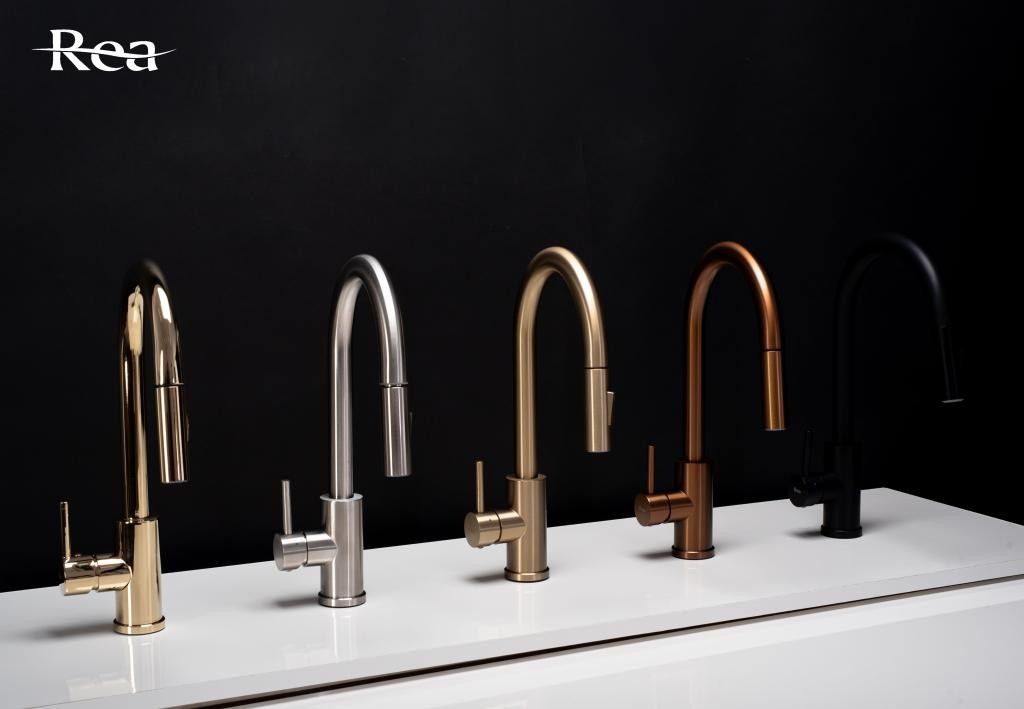 REA – Baterie dřezová Fresh černá mat REA-B9147