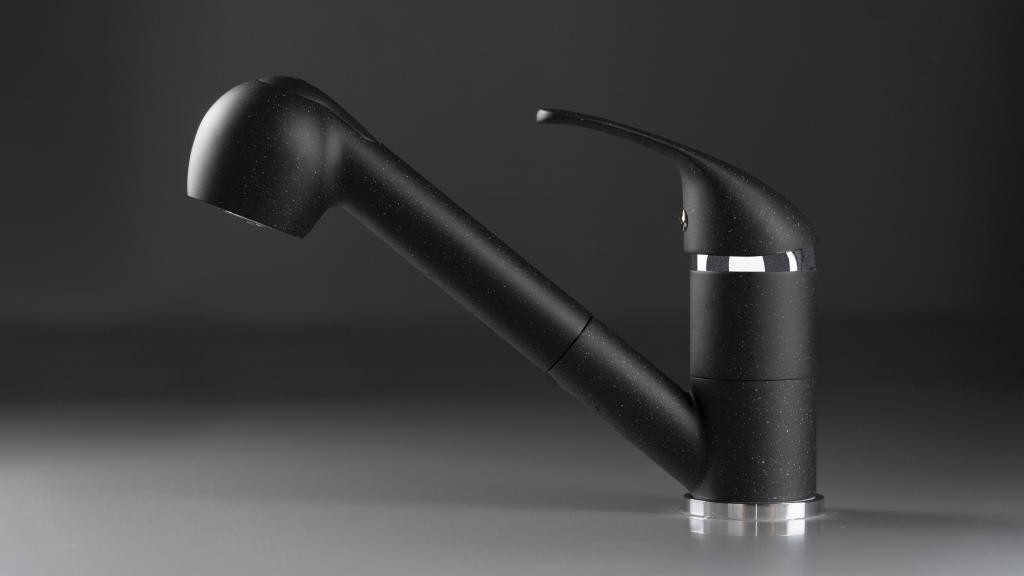 DEANTE – Pepe grafit – Dřezová baterie, výsuvná BDP_271M