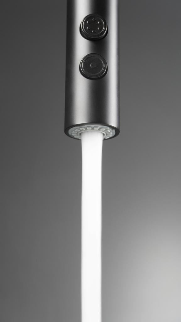 DEANTE – Olfato nero Kuchyňská baterie, s vytahovací hubicí – 2 typy proudu BQO_N72M