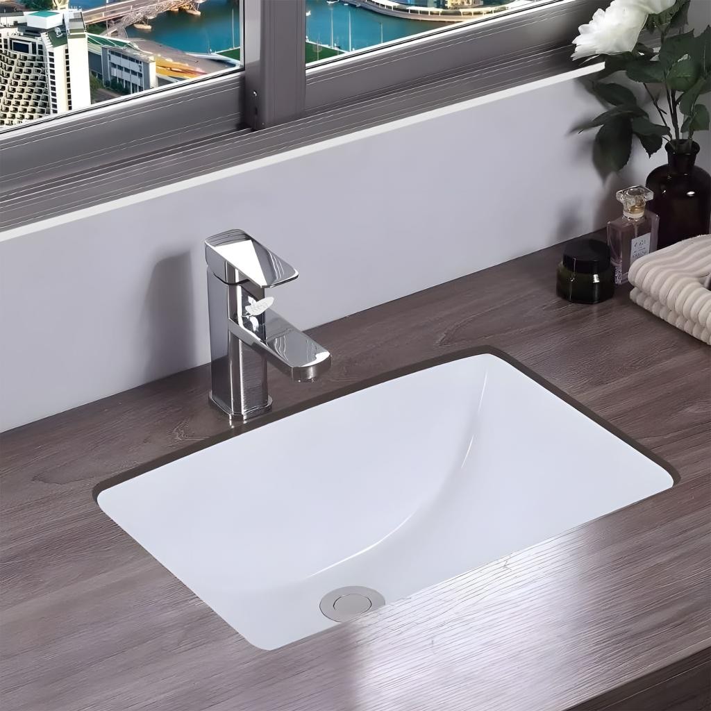 REA – Podstavné keramické umyvadlo Adela 46×32,7 cm bílá REA-U6653