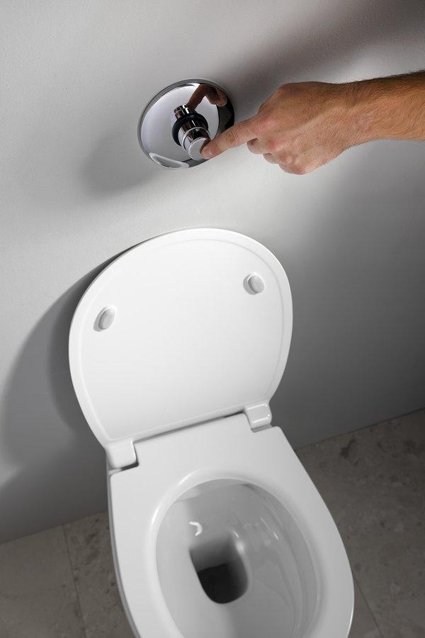 Bruckner – TEMPOR samouzavírací podomítkový WC ventil, chrom 937.470.1